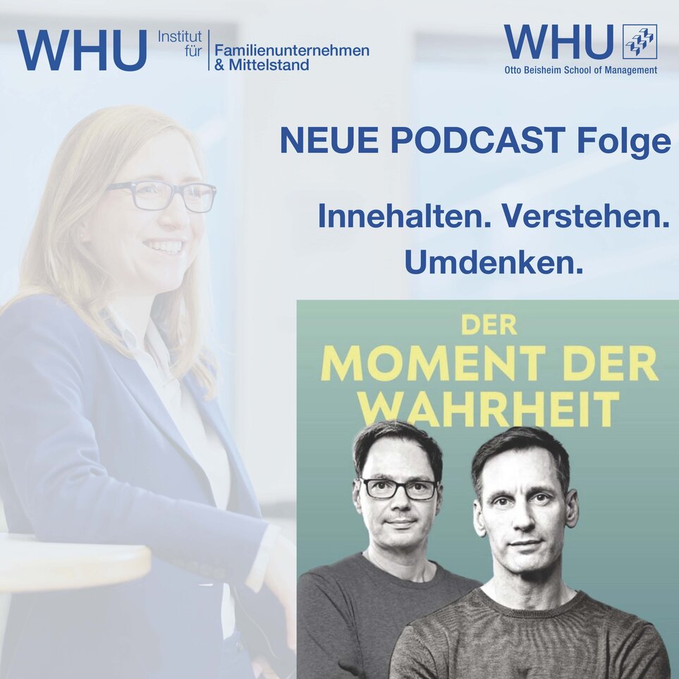 Professor Nadine Kammerlander as a guest in the podcast "Der Moment der Wahrheit""