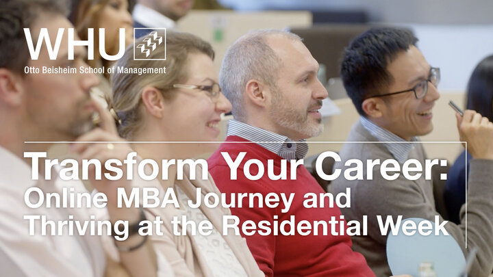 ransform Your Career: Online MBA journey and thriving at the residential week